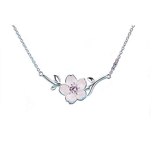 【並行輸入品】Helen de Lete Little Sakuraフラワーon theツリー925スターリングシルバーnecklace b H_1