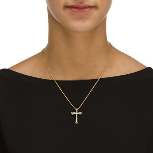 【並行輸入品】PalmBeach Yellow Gold Plated Sterling Silver Genuine Diamond Acc_7