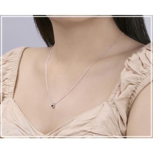 【並行輸入品】レディース　14Kゴールドプリンセスカットブラックダイヤモンドソリティアペンダント ブラック Dazzlingrock Colle_4