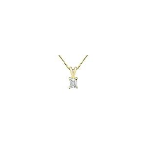 【並行輸入品】La4ve Diamonds 1/3カラット ダイヤモンド プロングセット 14K ゴールド エメラルドカット ダイヤモンド ソリの画像
