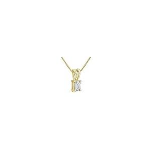 【並行輸入品】La4ve Diamonds 1/3カラット ダイヤモンド プロングセット 14K ゴールド エメラルドカット ダイヤモンド ソリの画像