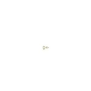 【並行輸入品】14 Kゴールドbezel setラウンドダイヤモンドシングルスタッドイヤリング( 0.08ct、Oホワイト、si1 si2 )の画像