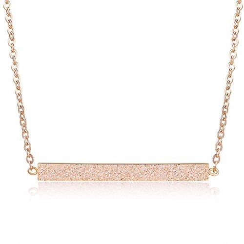 並行輸入品】Rosa Vila ミニマリストバーネックレス ローズゴールド