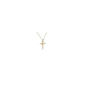 【並行輸入品】24K ゴールド ジーザス クロス ネックレス 宗教 十字架 INRI ペンダント ジュエリー 24K Gold Jesus Crの画像