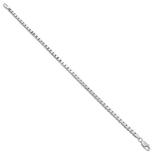 【並行輸入品】0.7mm   4.5mm /925 スターリングシルバー スネーク ニッケルフリー チェーン ネックレス 7〜36インチ + ボの画像