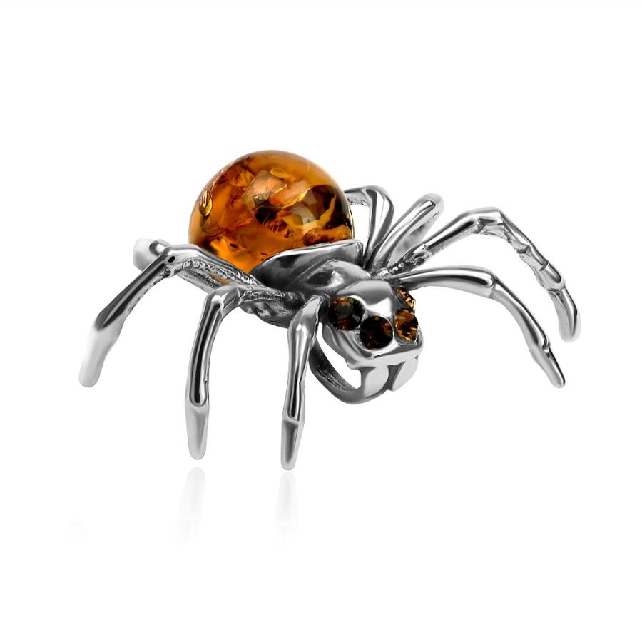 【並行輸入品】アンバースターリングシルバースパイダーペンダント Ian and Valeri Co. Amber Sterling Silver_3
