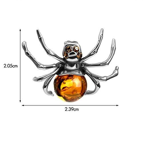 【並行輸入品】アンバースターリングシルバースパイダーペンダント Ian and Valeri Co. Amber Sterling Silver_7
