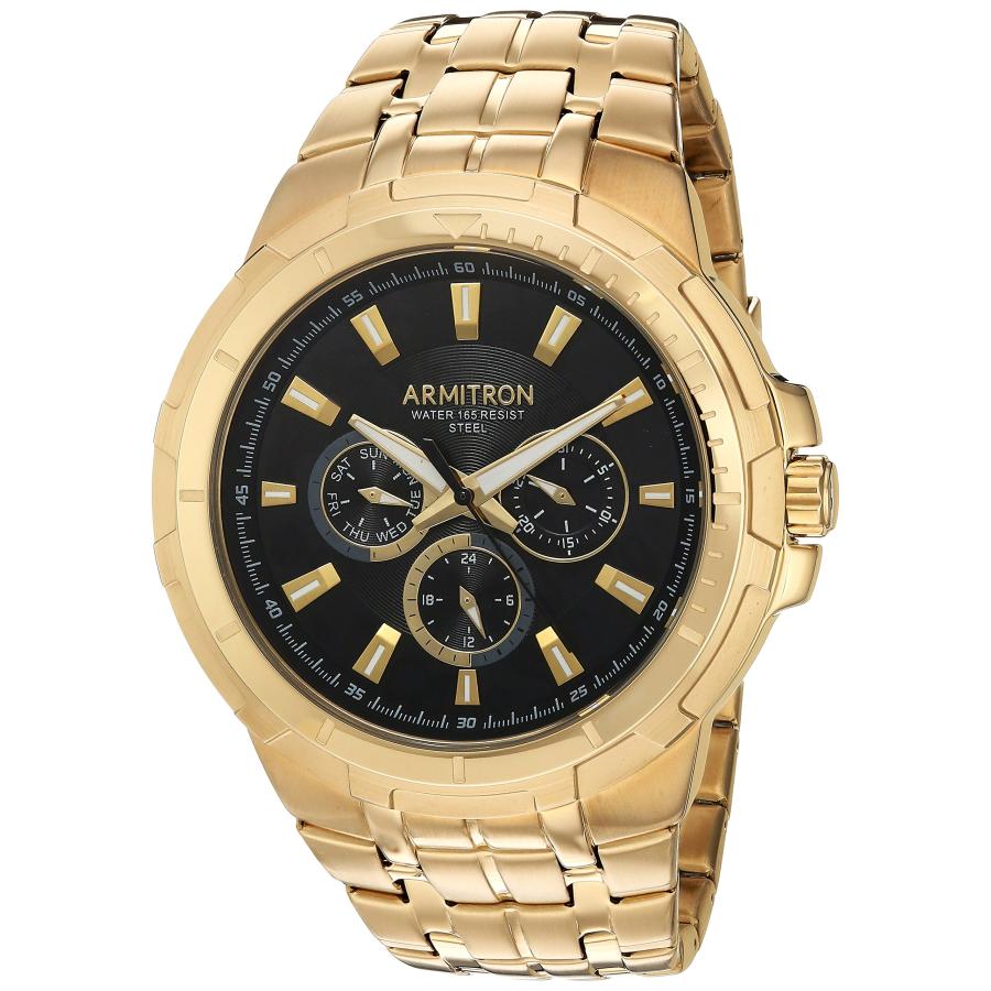 並行輸入品】Armitron メンズ 20/5144BKGP 多機能ダイヤル