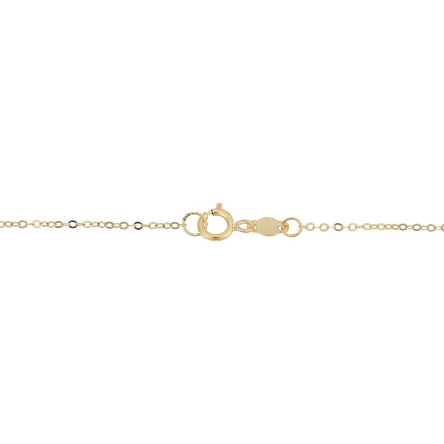 【並行輸入品】14 Kトリコロールゴールドトリプルリングネックレス(18インチ) Kooljewelry 14k Tricolor Gold T_6