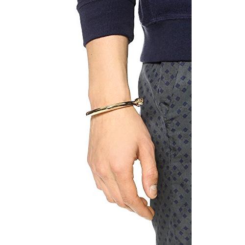 並行輸入品】Miansai Men's Screw Cuff, Gold, Medium : Best