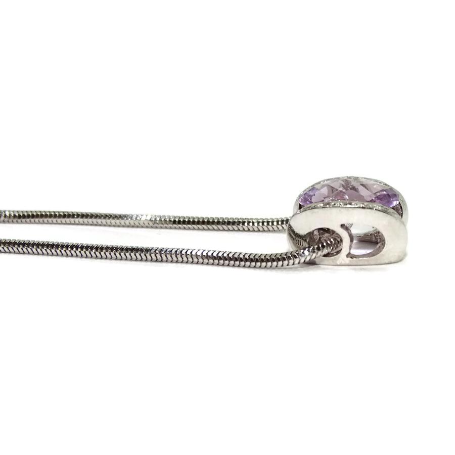 【並行輸入品】18K Gold Diamond Amethyst Pendant Necklace Women | Violet Purple_6