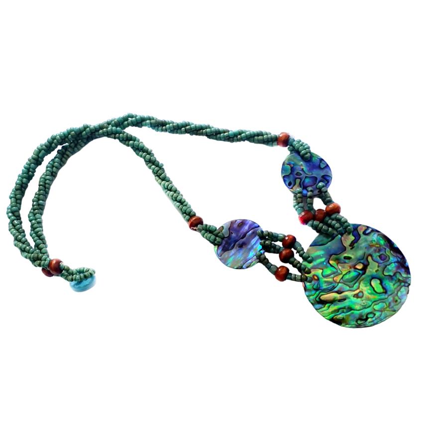 【並行輸入品】Swimmi 天然アバロンシェルペンダント ビーズネックレス ハンドメイド レディースジュエリー GA369 Swimmi Nat_6
