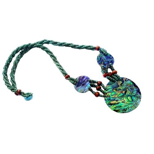 【並行輸入品】Swimmi 天然アバロンシェルペンダント ビーズネックレス ハンドメイド レディースジュエリー GA369 Swimmi Nat_7
