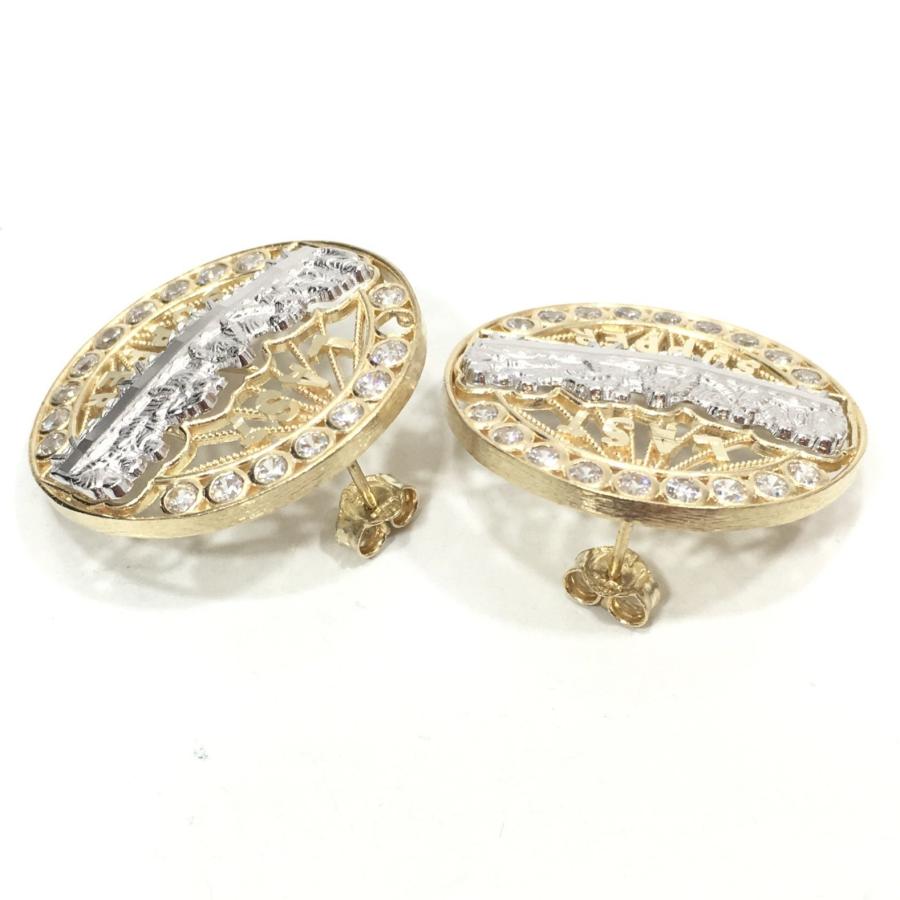 【並行輸入品】NEW 10K YELLOW GOLD 26 MM WIDE LAST SUPPER JESUS APOSTLES HIP HOの画像