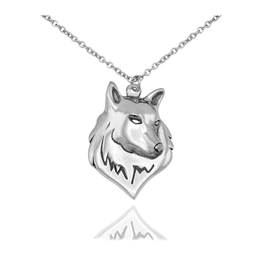 【並行輸入品】Quan Jewelry ウルフネックレス 自然からインスパイアされたペンダント 部族のインスピレーションギフト ウルフスピリット_9