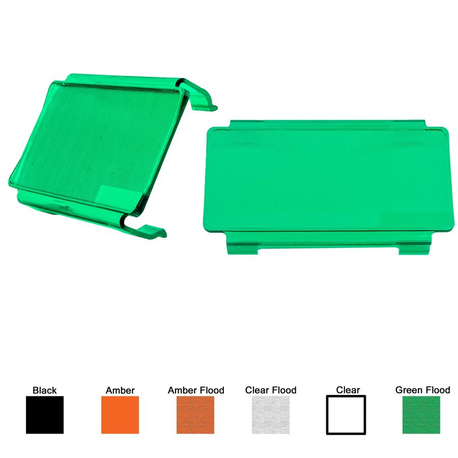 【並行輸入品】2個のLEDライトバーカバー 6 inch グリーン 6 GF CVRx2 2pcs 6 inch Green Flood OZ_6