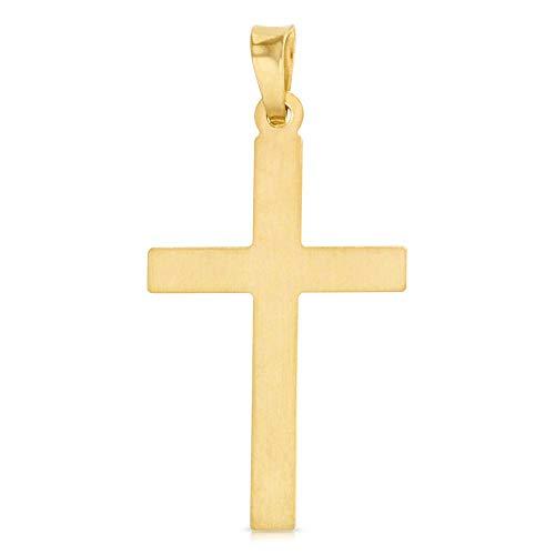 【並行輸入品】Ioka   14K Two Tone Gold Religious Cross Charm Small Pendant Forの画像