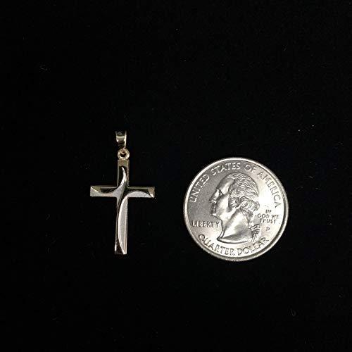 【並行輸入品】Ioka   14K Two Tone Gold Religious Cross Charm Small Pendant Forの画像