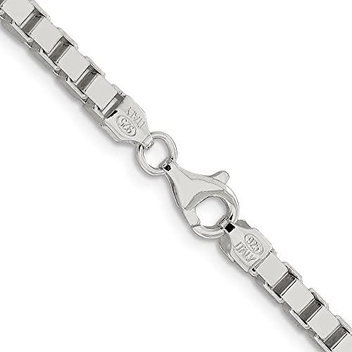 【並行輸入品】diamond2dealスターリングシルバーソリッドボックスチェーンwith Lobster? ?24?" Diamond2Deaの画像