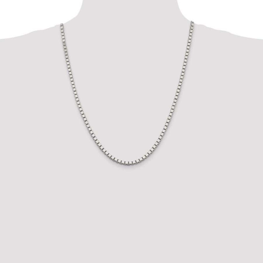 【並行輸入品】diamond2dealスターリングシルバーソリッドボックスチェーンwith Lobster? ?24?" Diamond2Deaの画像