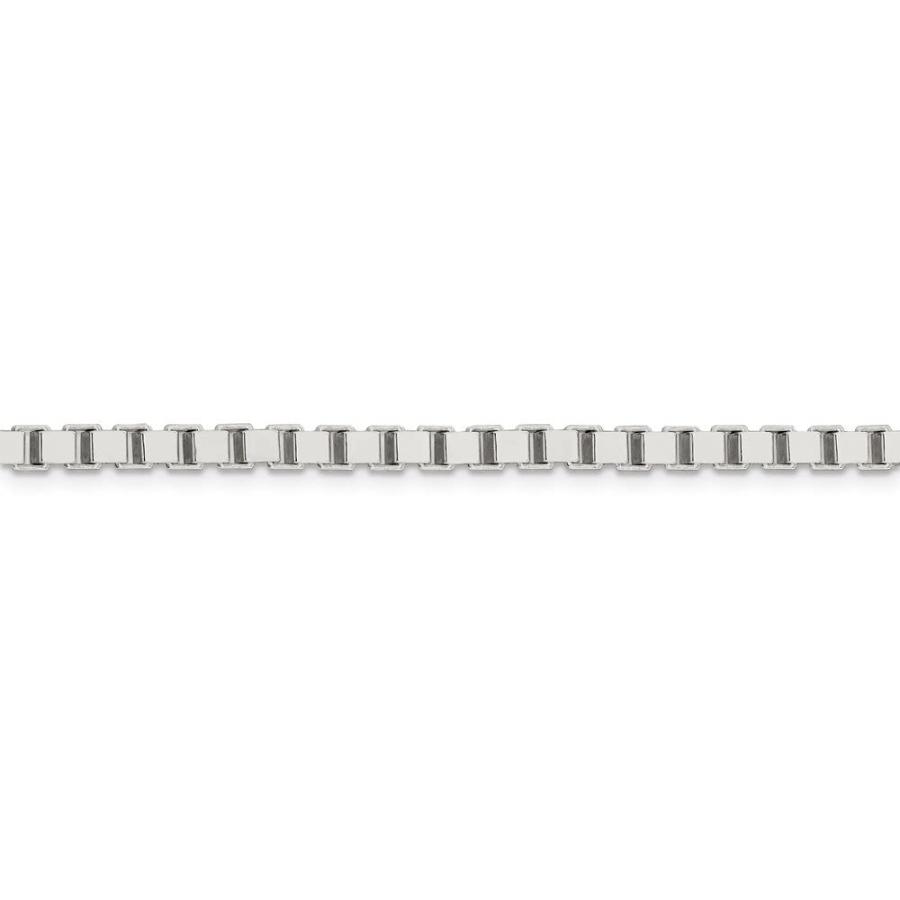 【並行輸入品】Diamond2Deal Sterling Silver 3.75mm Box Chain Necklace Fine Jeweの画像