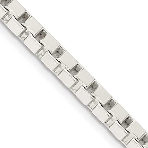 【並行輸入品】diamond2dealスターリングシルバーソリッドボックスチェーンwith Lobster   18 " Diamond2Deaの画像