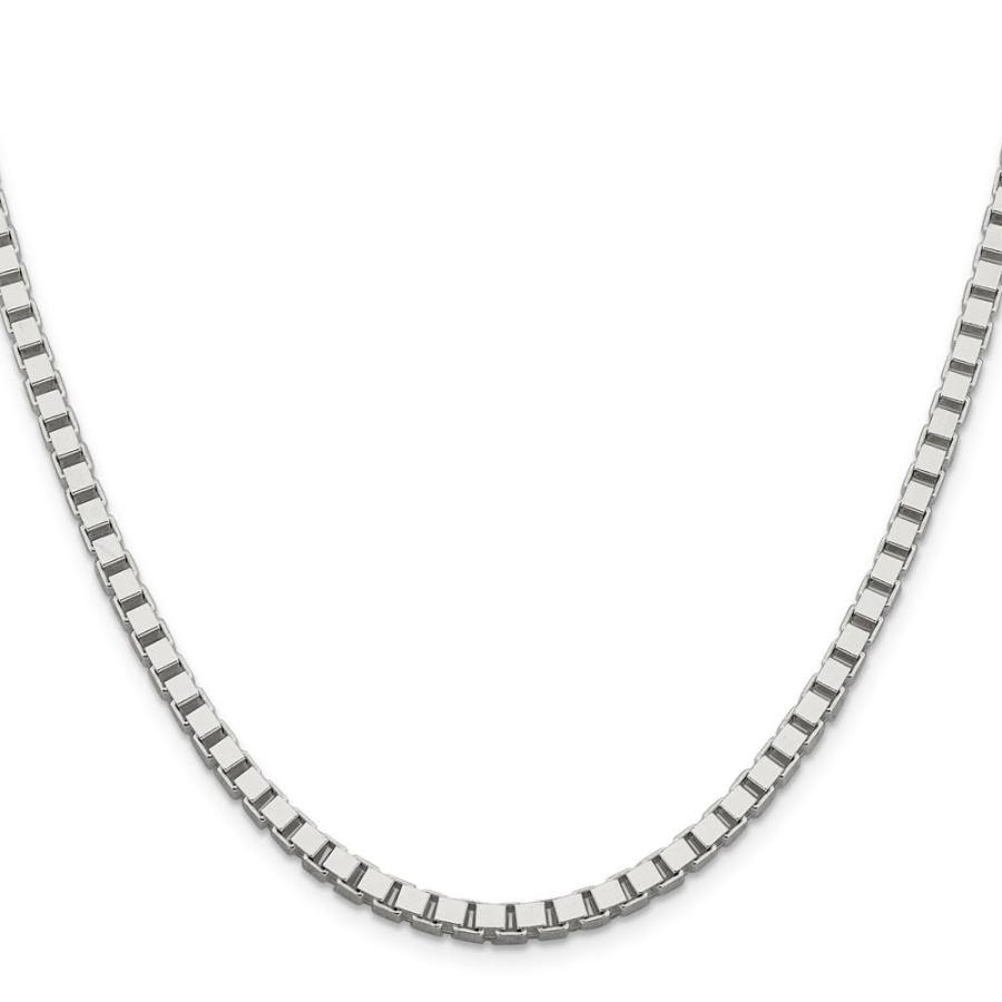【並行輸入品】diamond2dealスターリングシルバーソリッドボックスチェーンwith Lobster   18 " Diamond2Deaの画像