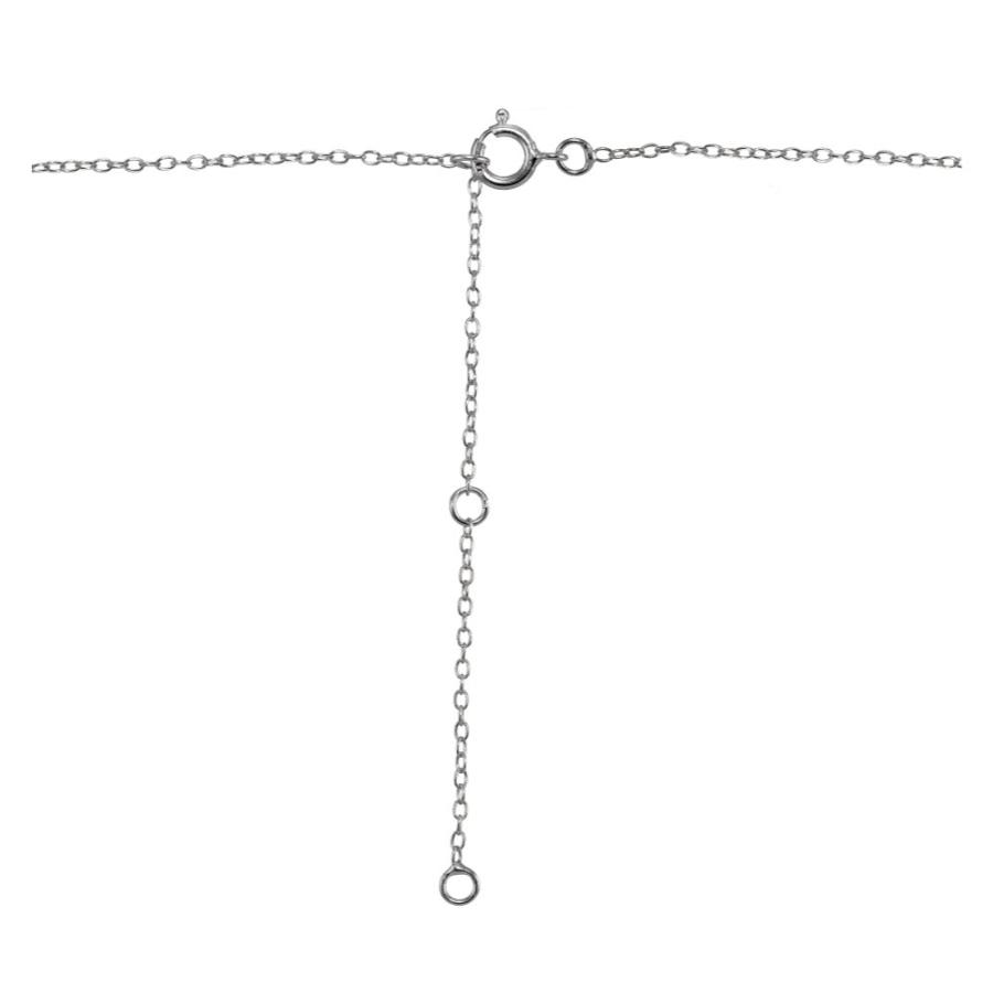 【並行輸入品】スターリングシルバーキュービックジルコニアbezel set Heart Necklace， 16 " + 2 " Extende_6
