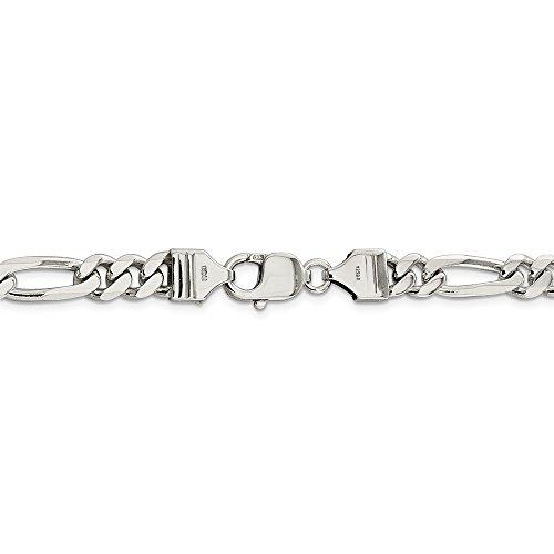 【並行輸入品】925スターリングシルバー7.75 MMフィガロチェーン16インチ Diamond2Deal 925 Sterling Silveの画像