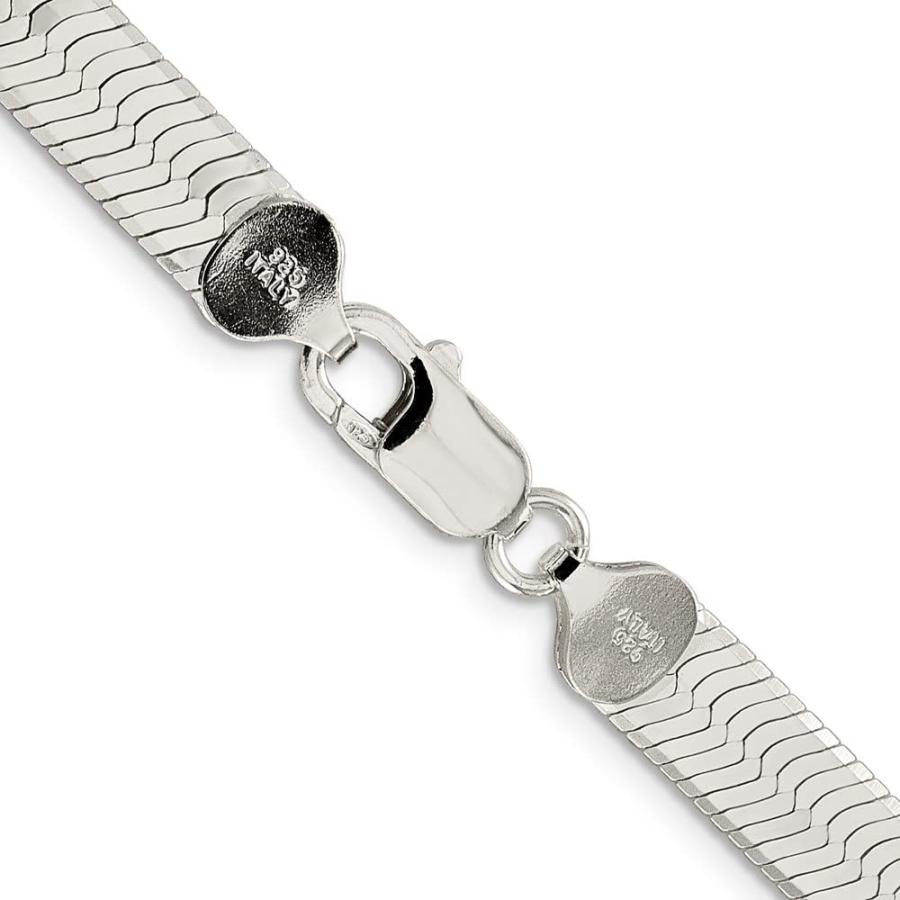 【並行輸入品】925スターリングシルバー8?mmマジックヘリンボーンチェーン Diamond2Deal Sterling Silver 8mmの画像