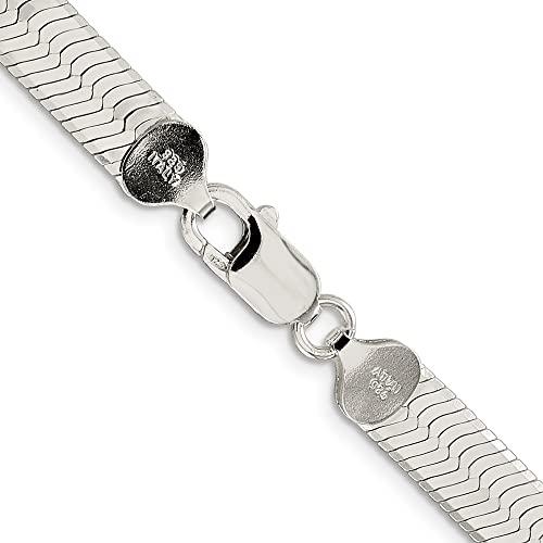 【並行輸入品】925スターリングシルバー8?mmマジックヘリンボーンチェーン Diamond2Deal Sterling Silver 8mmの画像