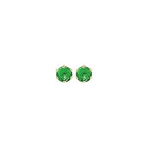 【並行輸入品】1 / 2   10カラット合計重量エメラルドスタッドイヤリング6プロングPush Back 3/4 Carat Total Weの画像