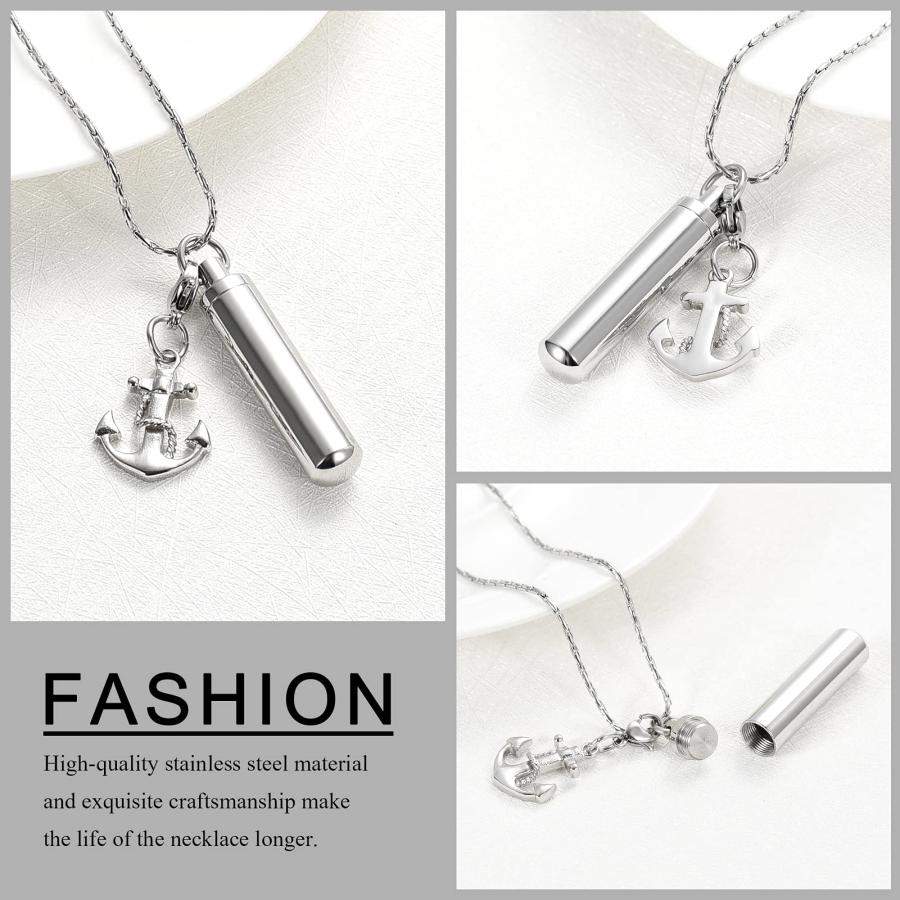 【並行輸入品】multi design Urnチャームwith壷ペンダントネックレス316lステンレススチールMemorialジュエリー記念品U_6