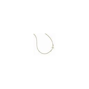 【並行輸入品】Roy Rose Jewelry 14Kイエローゴールド 小さな横向きカーブクロスネックレス ~ 長さ: 19インチ Roy Roの画像