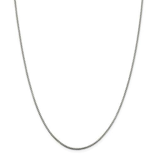 【並行輸入品】ICE CARATS 925スターリングシルバー 1.5mm ラウンドボックスチェーンネックレスペンダントチャーム ファインジュエ_7