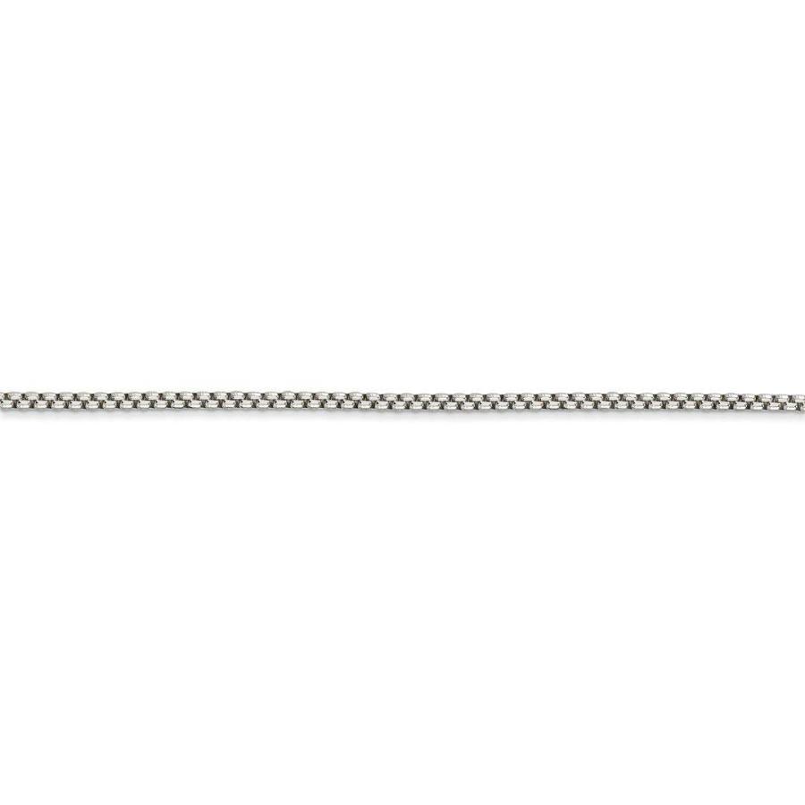 【並行輸入品】ICE CARATS 925スターリングシルバー 1.5mm ラウンドボックスチェーンネックレスペンダントチャーム ファインジュエ_9