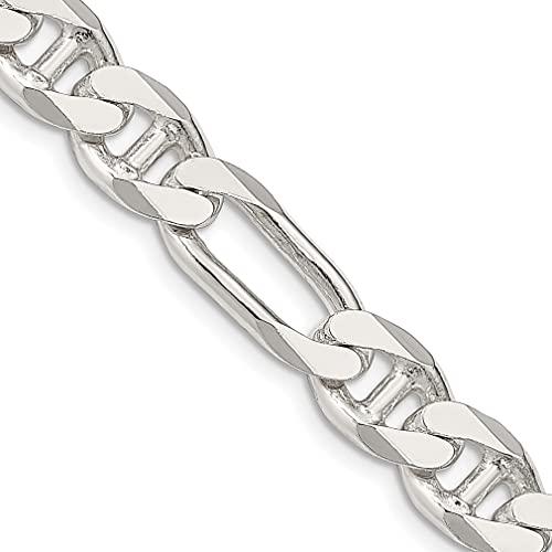 【並行輸入品】ICE CARATS 925スターリングシルバー 8.75mm フィガロアンカーチェーンネックレス ペンダントチャーム ファインジの画像