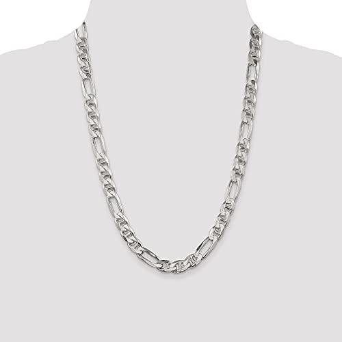 【並行輸入品】ICE CARATS 925スターリングシルバー 8.75mm フィガロアンカーチェーンネックレス ペンダントチャーム ファインジの画像