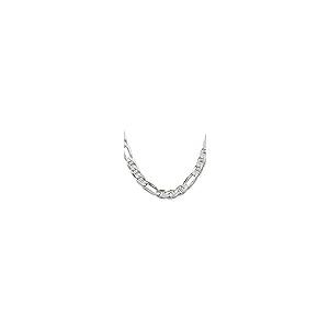 【並行輸入品】ICE CARATS 925スターリングシルバー 8.75mm フィガロアンカーチェーンネックレス ペンダントチャーム ファインジの画像