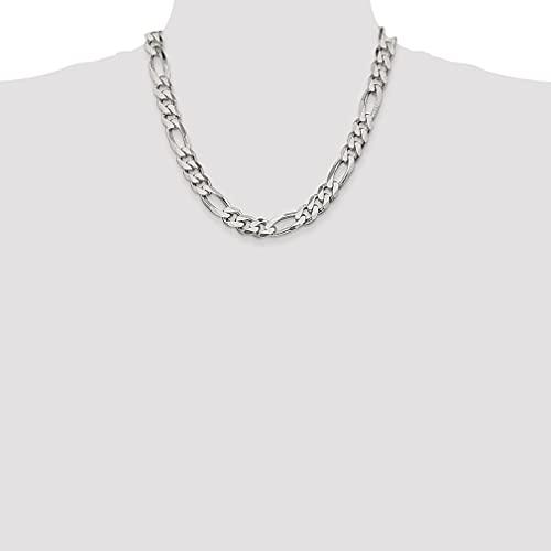 【並行輸入品】ICE CARATS 925スターリングシルバー 10.75mm フィガロチェーンネックレス ペンダントチャーム ファインジュエリの画像