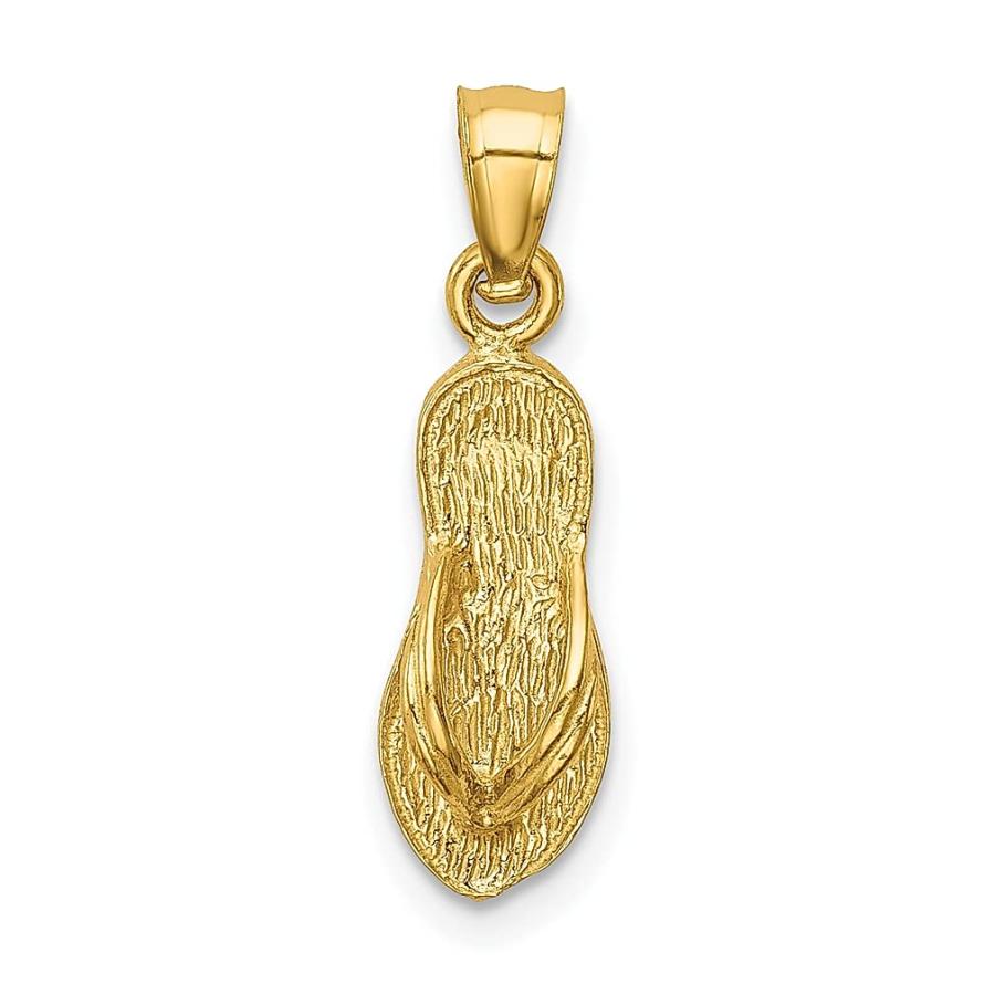 並行輸入品】14K イエローゴールド ハワイアン ビーチサンダル 