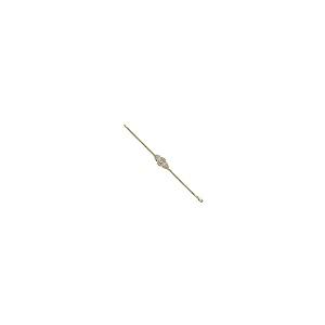 【並行輸入品】14K ツートーンイエローゴールド グアダルーペの聖母ブレスレット 7インチ 宗教的ファインジュエリー 女性へのギフト, 7 inの画像