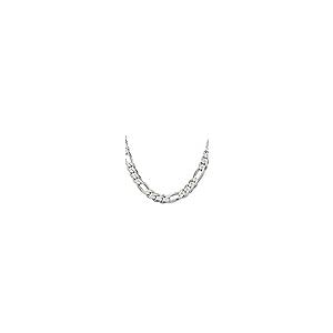 【並行輸入品】925スターリングシルバー 10.75mm リンク フィガロチェーンネックレス 28インチ メンズ ペンダント チャーム ファインの画像