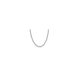 【並行輸入品】スターリングシルバーイタリア2.5 MMソリッドFranco正方形ボックスリンク925スターリングシルバー Made in I_2