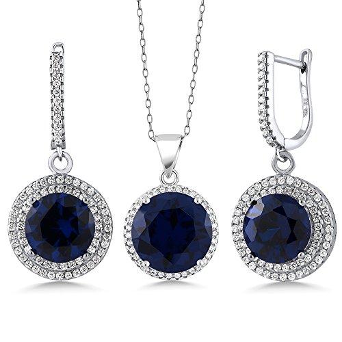 【並行輸入品】[Gem Stone King] 18.5カラット ネックレス レディース シルバー925 誕生日プレゼント Gem Stone_1