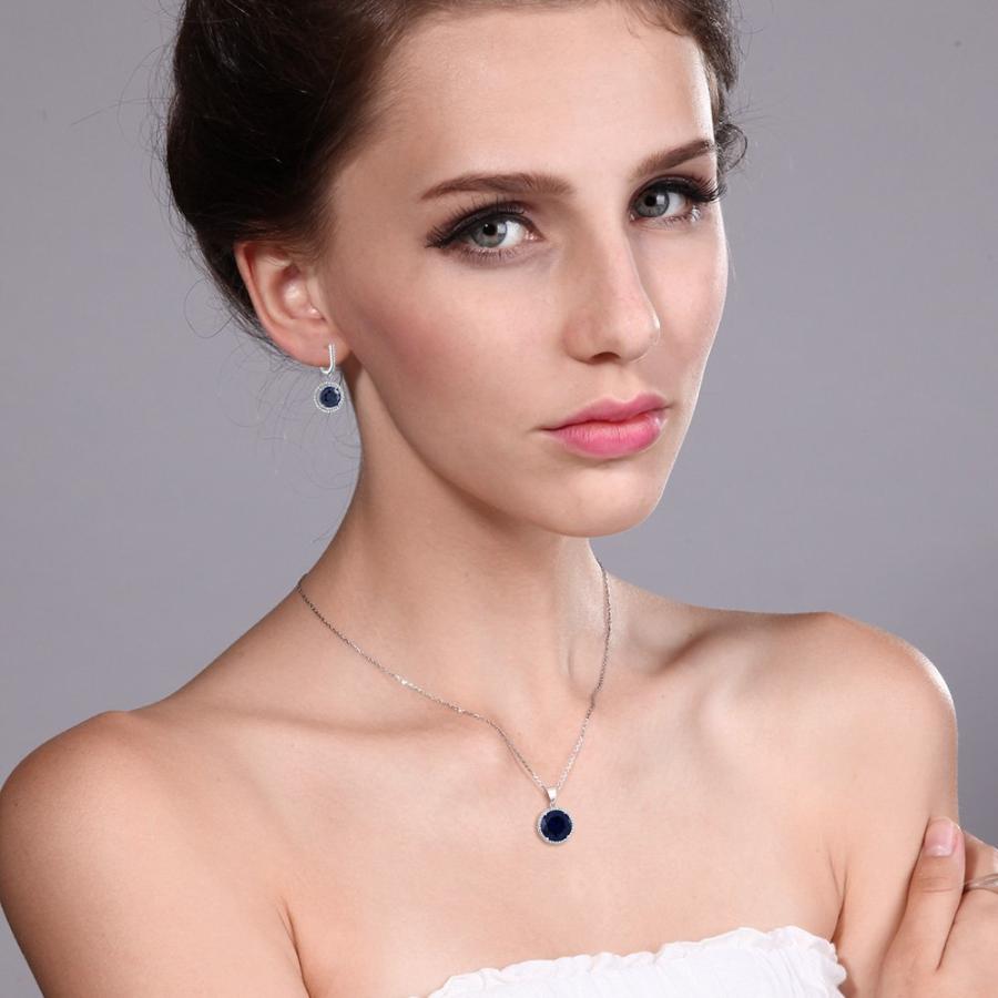 【並行輸入品】[Gem Stone King] 18.5カラット ネックレス レディース シルバー925 誕生日プレゼント Gem Stone_9