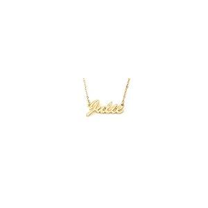 並行輸入品】Zacria 名前入りネックレス ジュリー 18Kゴールドメッキ