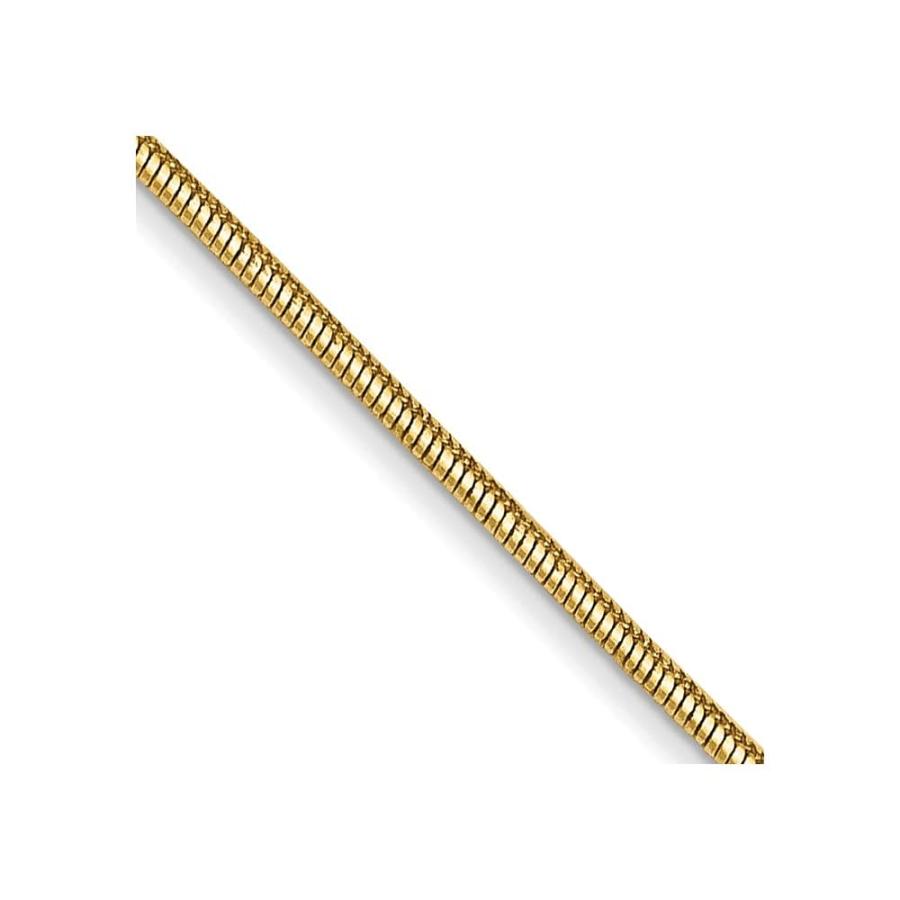 【並行輸入品】14 K黄色ゴールド0.80 MMラウンドヘビチェーンネックレス Diamond2Deal 14k Yellow Gold 0.8の画像