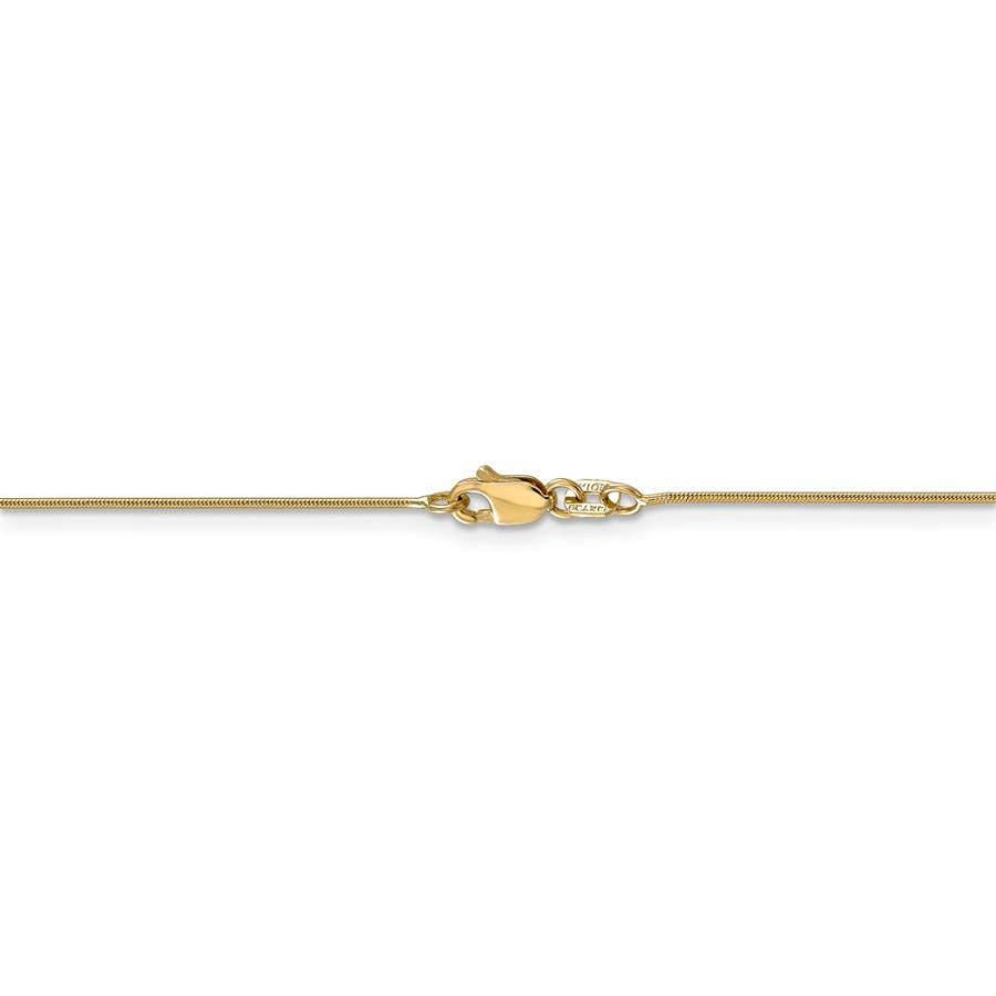 【並行輸入品】14 K黄色ゴールド0.80 MMラウンドヘビチェーンネックレス Diamond2Deal 14k Yellow Gold 0.8の画像