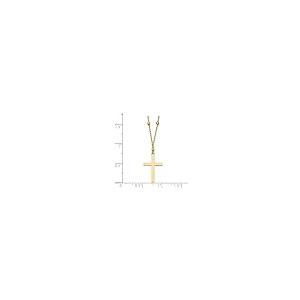 【並行輸入品】Diamond2Deal 14K 3色ゴールドダイヤモンドカットビーズクロスネックレス ファインジュエリーギフト 女性向け, 金属の画像